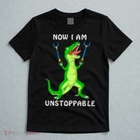 Now I Am Unstoppable Dinosaur T-Shirt thumb 5