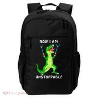 Now I Am Unstoppable Dinosaur Backpack thumb 0