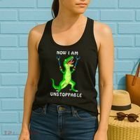 Now I Am Unstoppable Dinosaur Women's Tank Top thumb 2