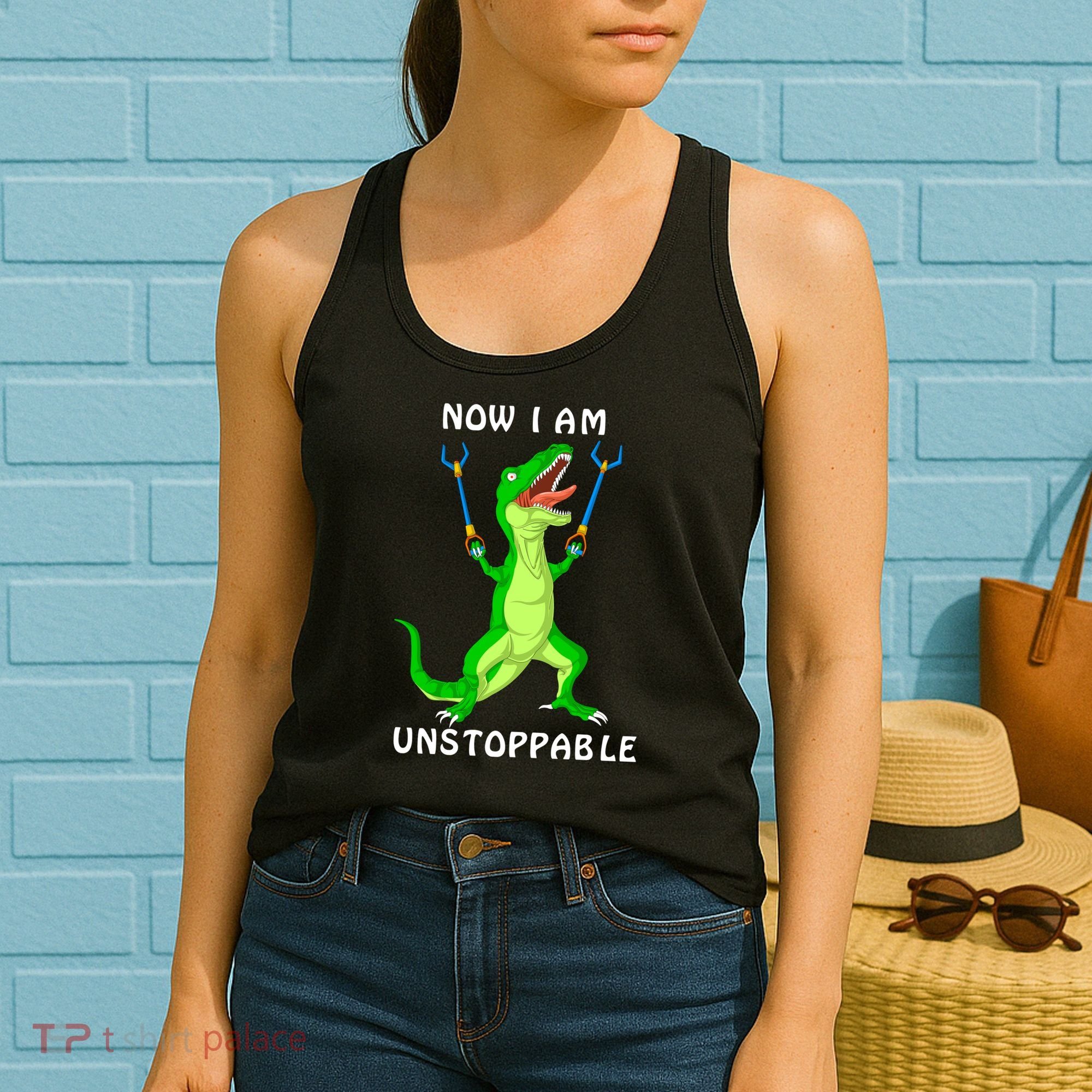 Now I Am Unstoppable Dinosaur Women's Tank Top