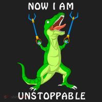 Now I Am Unstoppable Dinosaur Hat thumb 2