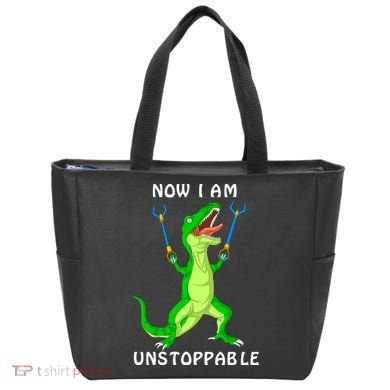 Now I Am Unstoppable Dinosaur Tote Bag