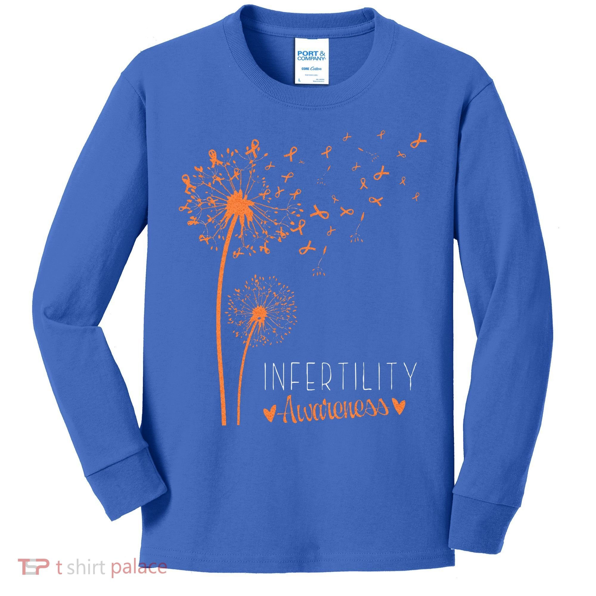 National Infertility Awareness Week Dandelion Kids Long Sleeve Shirt