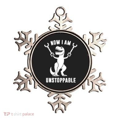 Now I Am Unstoppable Funny T Rex Ornament