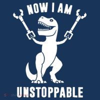 Now I Am Unstoppable Funny T Rex T-Shirt thumb 7