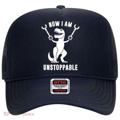 Now I Am Unstoppable Funny T Rex Hat