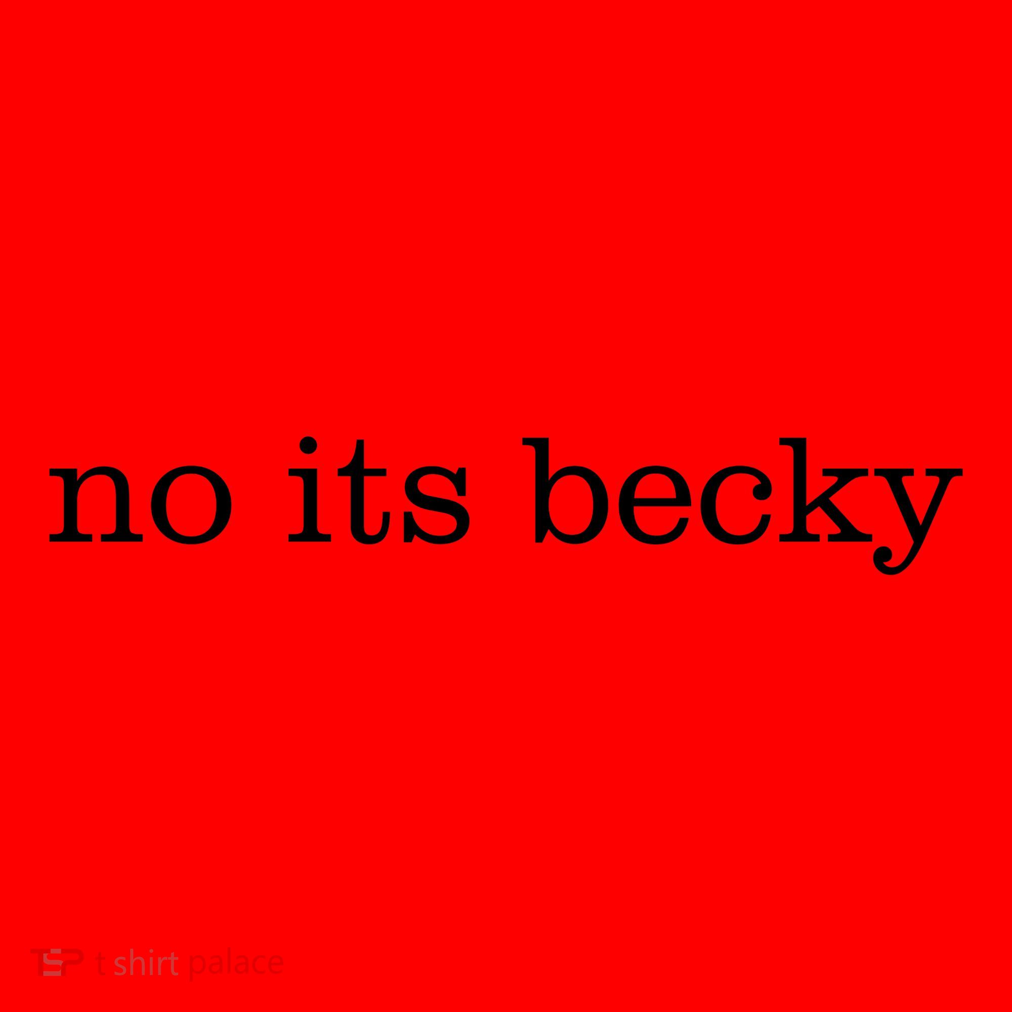 No Its Becky Santa Hat