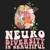 Neurodiversity Is Beautiful Floral Brain Groovy Women's Sweatshirt thumb 2