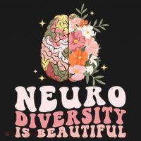 Neurodiversity Is Beautiful Floral Brain Groovy Women's Tank Top thumb 5