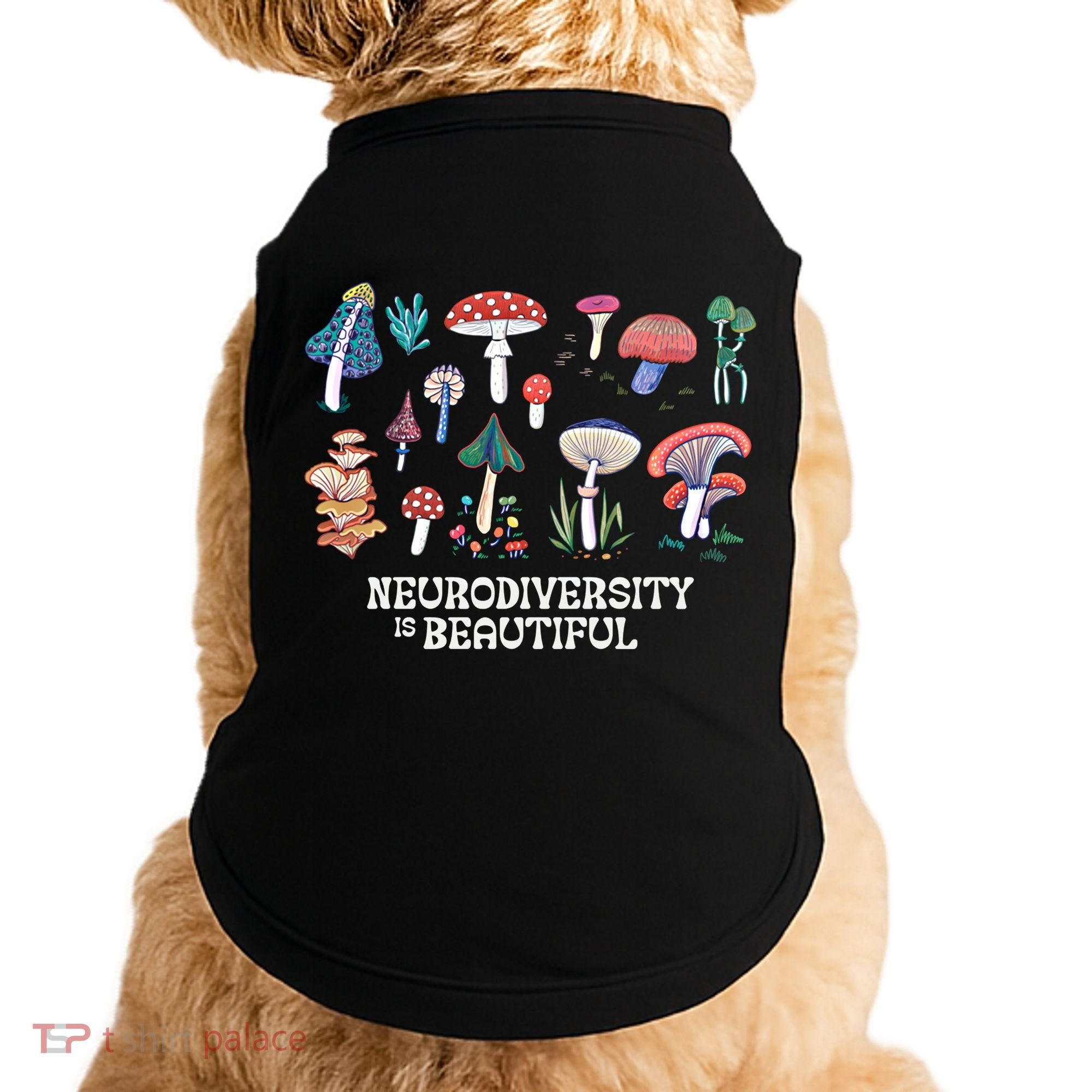 Neurodiversity Is Beautiful Mushroom Autism Awareness Outfit Gift Doggie Tank