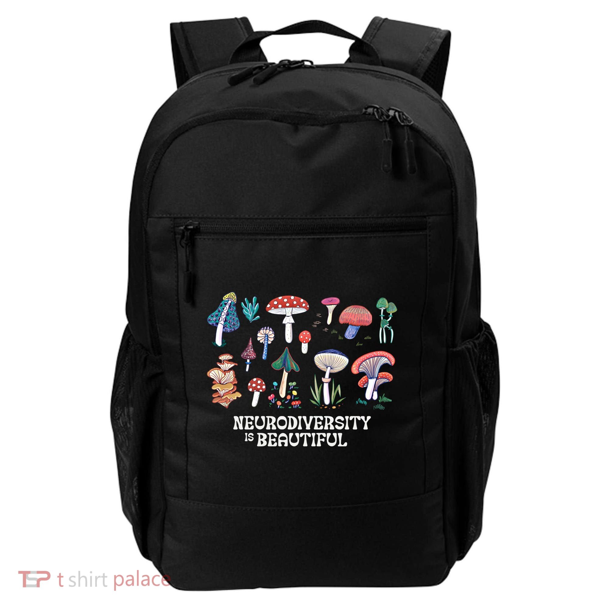 Neurodiversity Is Beautiful Mushroom Autism Awareness Outfit Gift Backpack