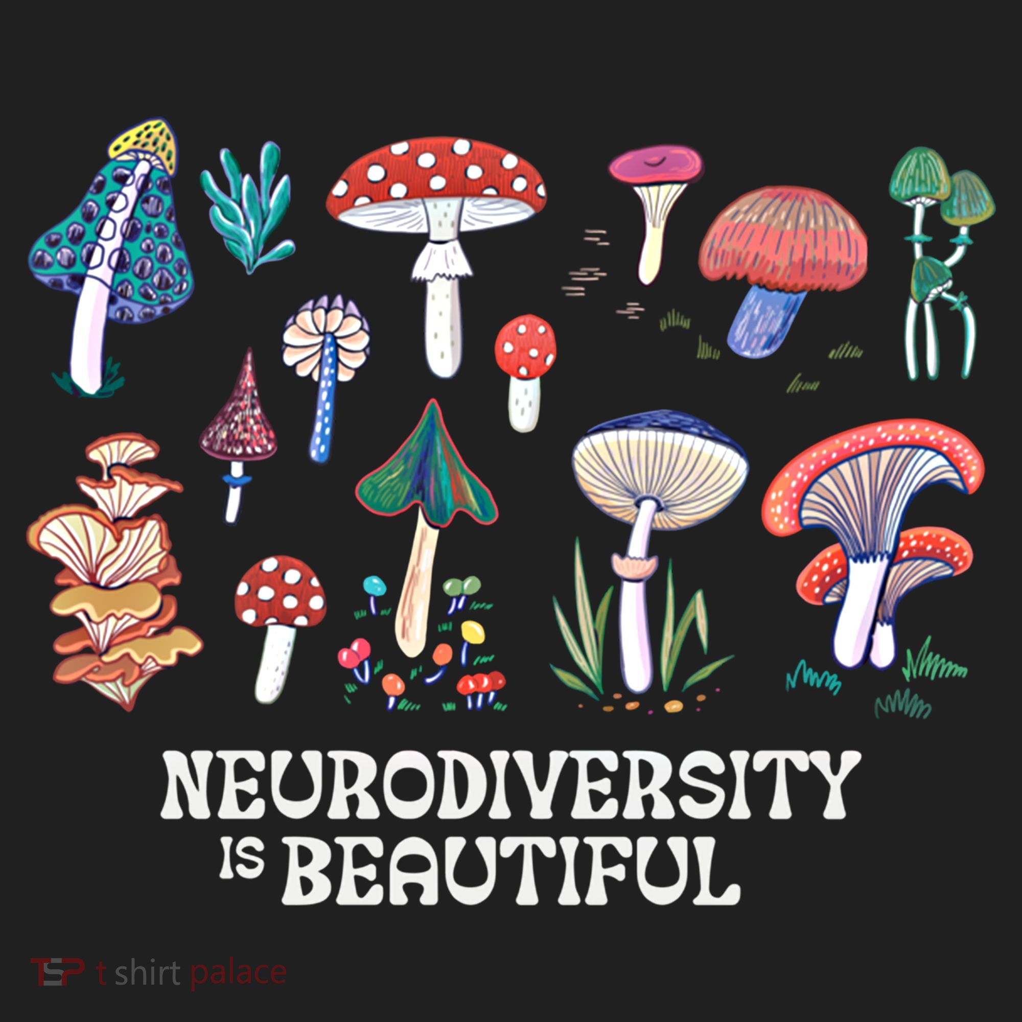 Neurodiversity Is Beautiful Mushroom Autism Awareness Outfit Gift Beanie