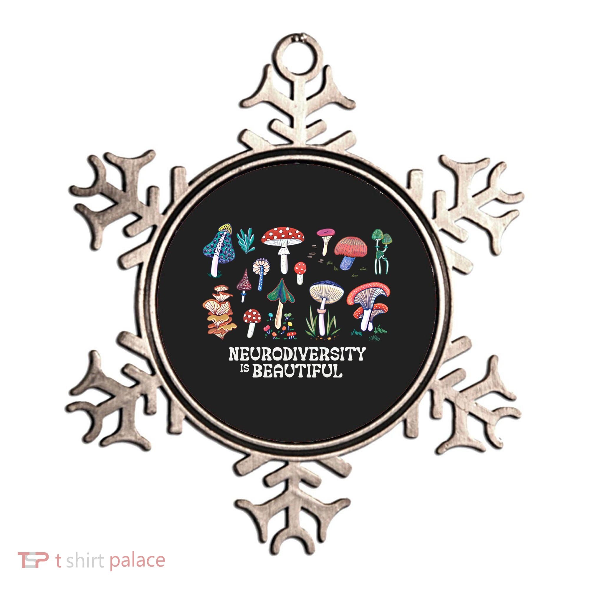 Neurodiversity Is Beautiful Mushroom Autism Awareness Outfit Gift Ornament