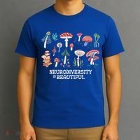 Neurodiversity Is Beautiful Mushroom Autism Awareness Outfit Gift T-Shirt thumb 3