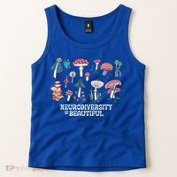 Neurodiversity Is Beautiful Mushroom Autism Awareness Outfit Gift Tank Top thumb 2