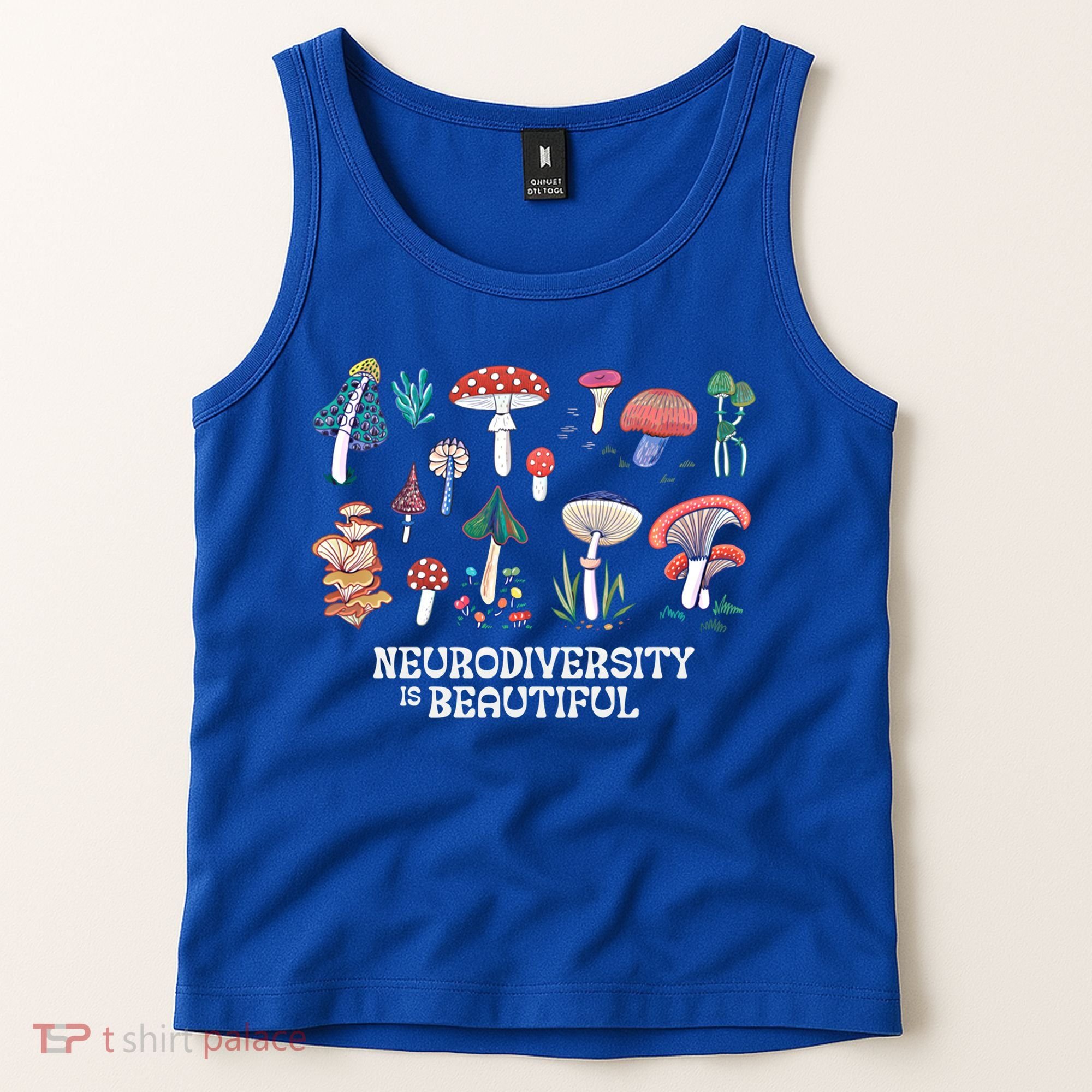 Neurodiversity Is Beautiful Mushroom Autism Awareness Outfit Gift Tank Top