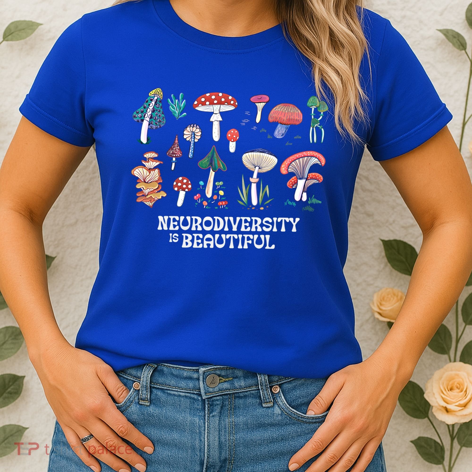 Neurodiversity Is Beautiful Mushroom Autism Awareness Outfit Gift Women's T-Shirt