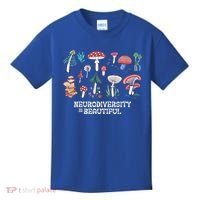 Neurodiversity Is Beautiful Mushroom Autism Awareness Outfit Gift Kids T-Shirt thumb 0