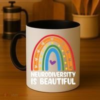 Neurodiversity Is Beautiful Autism Awareness Month Gift Coffee Mug thumb 4