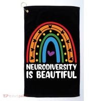 Neurodiversity Is Beautiful Autism Awareness Month Gift Golf Towel thumb 0