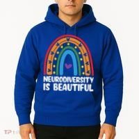 Neurodiversity Is Beautiful Autism Awareness Month Gift Hoodie thumb 2