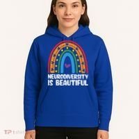 Neurodiversity Is Beautiful Autism Awareness Month Gift Hoodie thumb 5