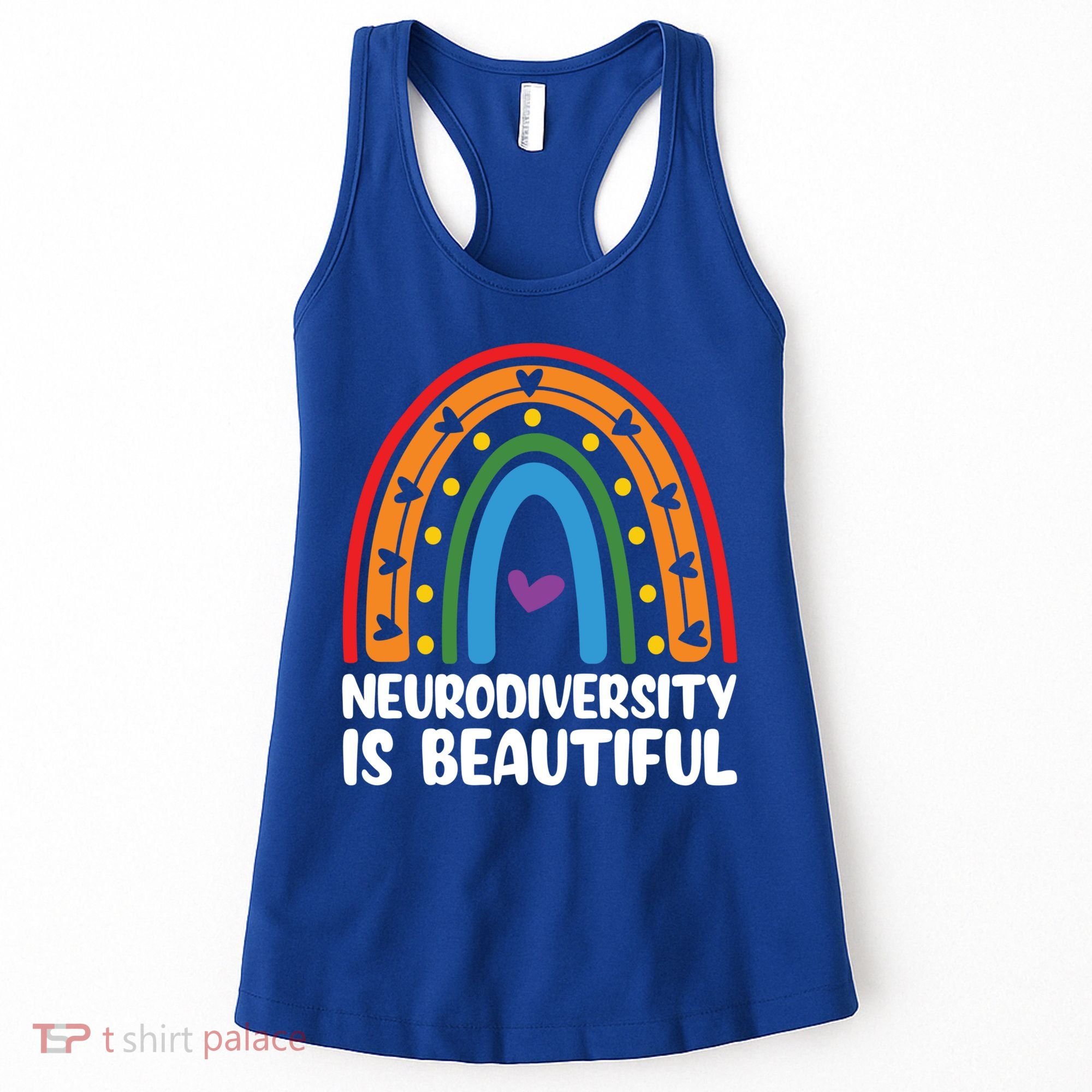 Neurodiversity Is Beautiful Autism Awareness Month Gift Women's Tank Top