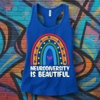 Neurodiversity Is Beautiful Autism Awareness Month Gift Women's Tank Top thumb 3