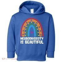 Neurodiversity Is Beautiful Autism Awareness Month Gift Toddler Hoodie thumb 0