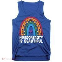 Neurodiversity Is Beautiful Autism Awareness Month Gift Tank Top thumb 0