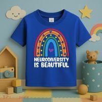 Neurodiversity Is Beautiful Autism Awareness Month Gift Toddler T-Shirt thumb 3