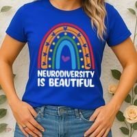 Neurodiversity Is Beautiful Autism Awareness Month Gift Women's T-Shirt thumb 2