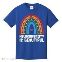 Neurodiversity Is Beautiful Autism Awareness Month Gift Kids T-Shirt thumb 0