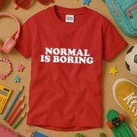 Normal Is Boring Kids T-Shirt thumb 3