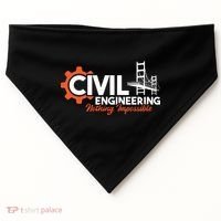 Nothing Impossible Bridge Engineer Civil Engineering USA-Made Doggie Bandana thumb 0