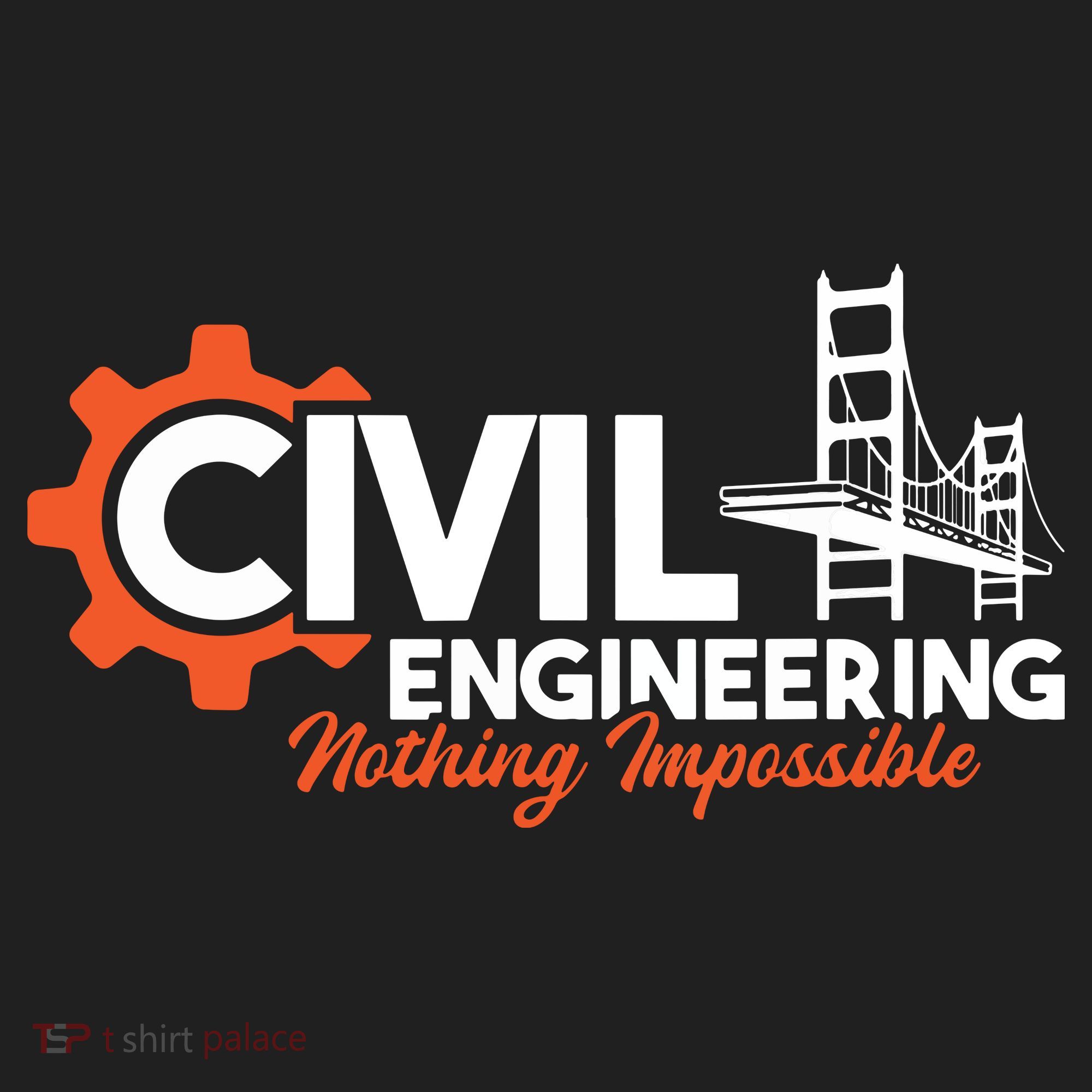 Nothing Impossible Bridge Engineer Civil Engineering Golf Towel