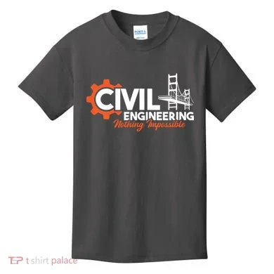 Nothing Impossible Bridge Engineer Civil Engineering Kids T-Shirt