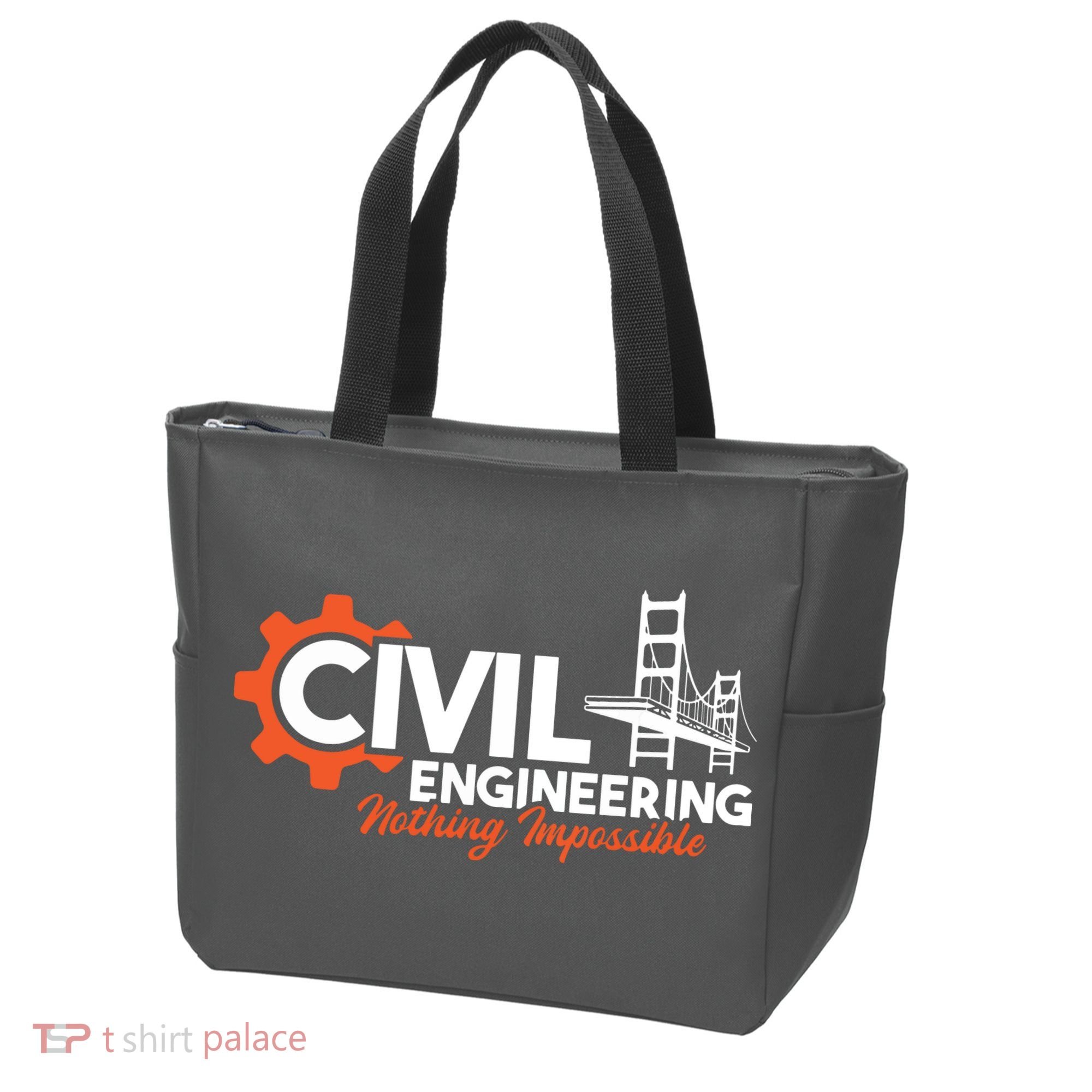 Nothing Impossible Bridge Engineer Civil Engineering Tote Bag