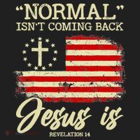 Normal Isn't Coming Back But Jesus Is Revelation 14 Costume Beanie thumb 2