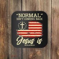 Normal Isn't Coming Back But Jesus Is Revelation 14 Costume Coaster thumb 0