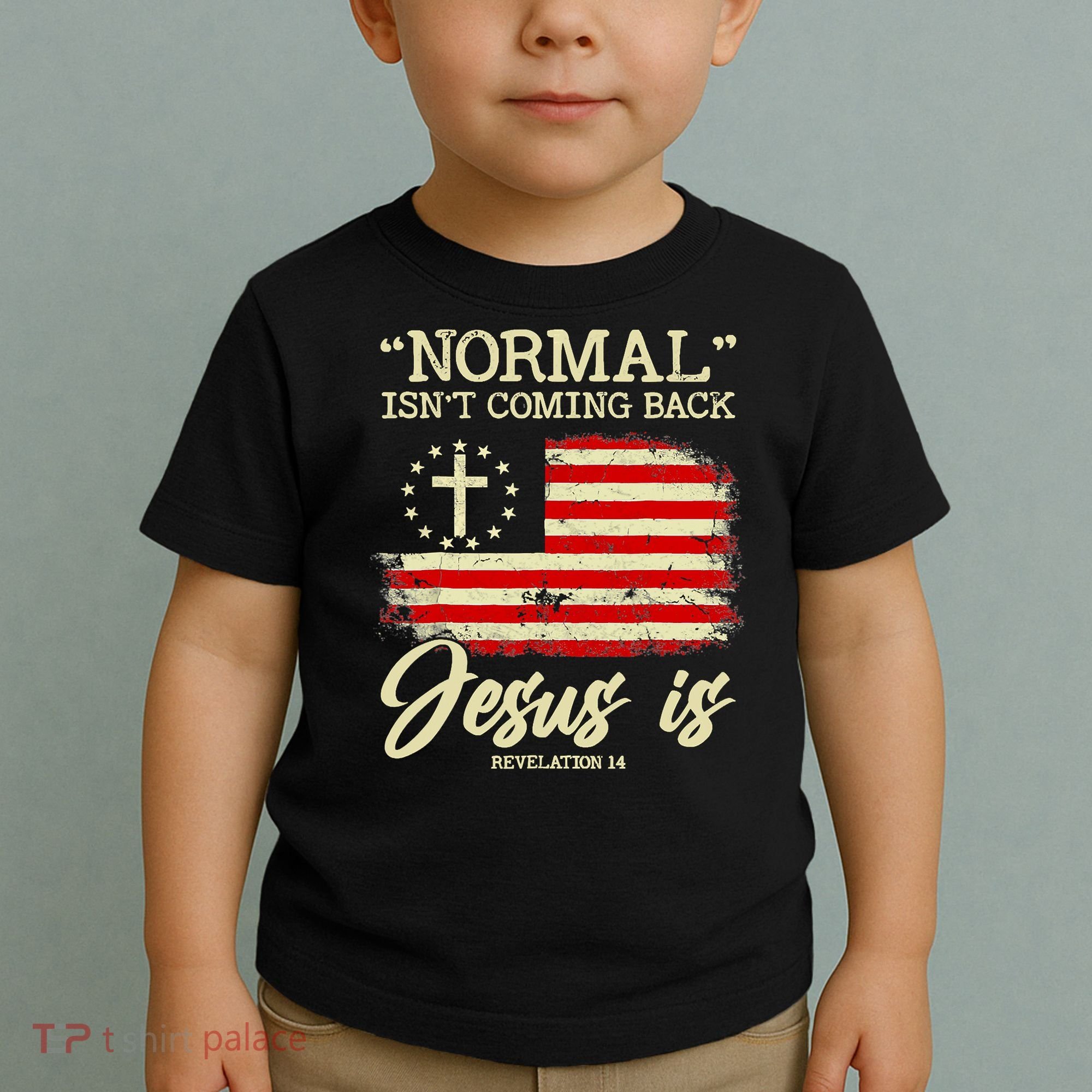 Normal Isn't Coming Back But Jesus Is Revelation 14 Costume Toddler T-Shirt