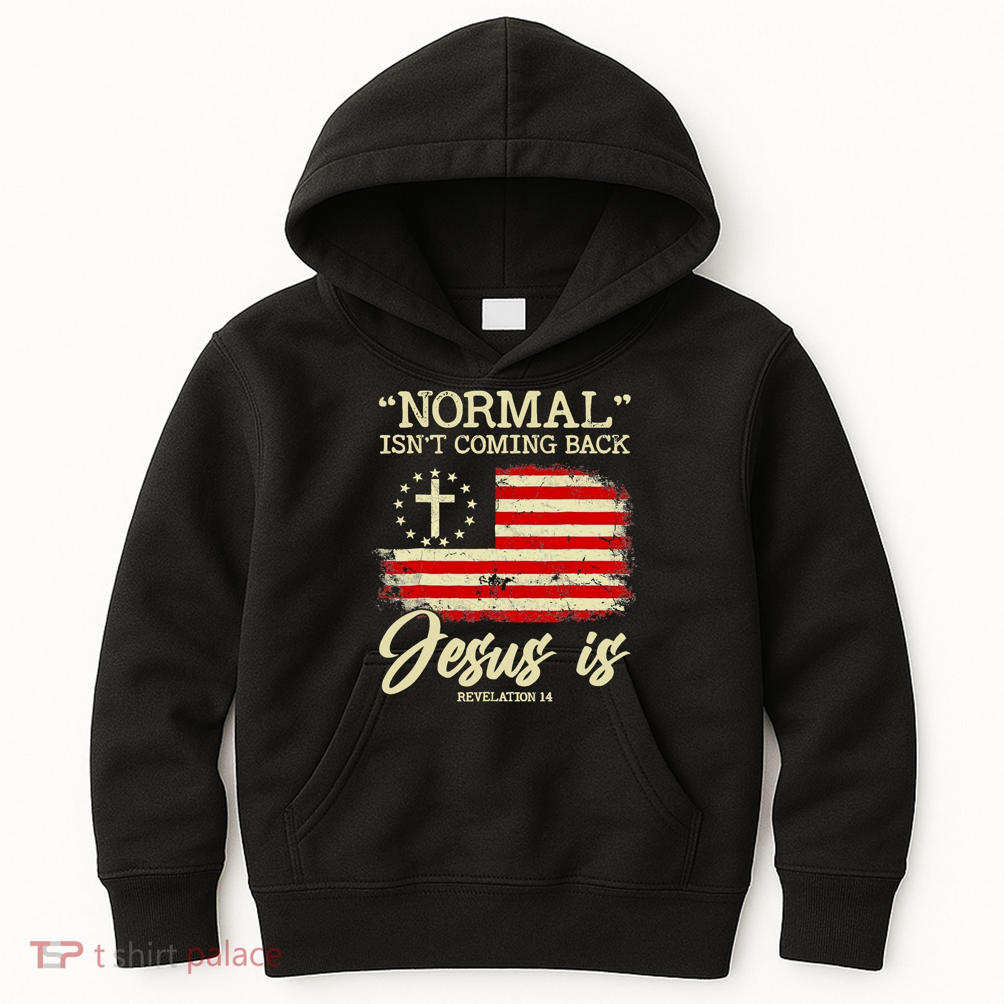Normal Isn't Coming Back But Jesus Is Revelation 14 Costume Kids Hoodie