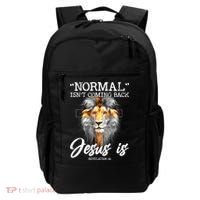 Normal Isn't Coming Back But Jesus Is Cross Christian Backpack thumb 0