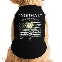 Normal Isn't Coming Back But Jesus Is Revelation 14 Flower Doggie Tank thumb 0