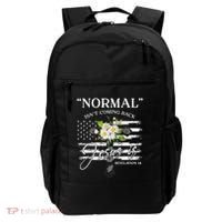 Normal Isn't Coming Back But Jesus Is Revelation 14 Flower Backpack thumb 0