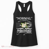 Normal Isn't Coming Back But Jesus Is Revelation 14 Flower Women's Tank Top thumb 0