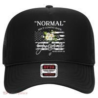 Normal Isn't Coming Back But Jesus Is Revelation 14 Flower Hat thumb 0