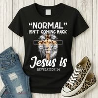 Normal Isn't Coming Back Jesus Is Revelations 14 Women's T-Shirt thumb 3