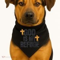 Normal Isnt Coming Back Yeshua Is USA-Made Doggie Bandana thumb 1