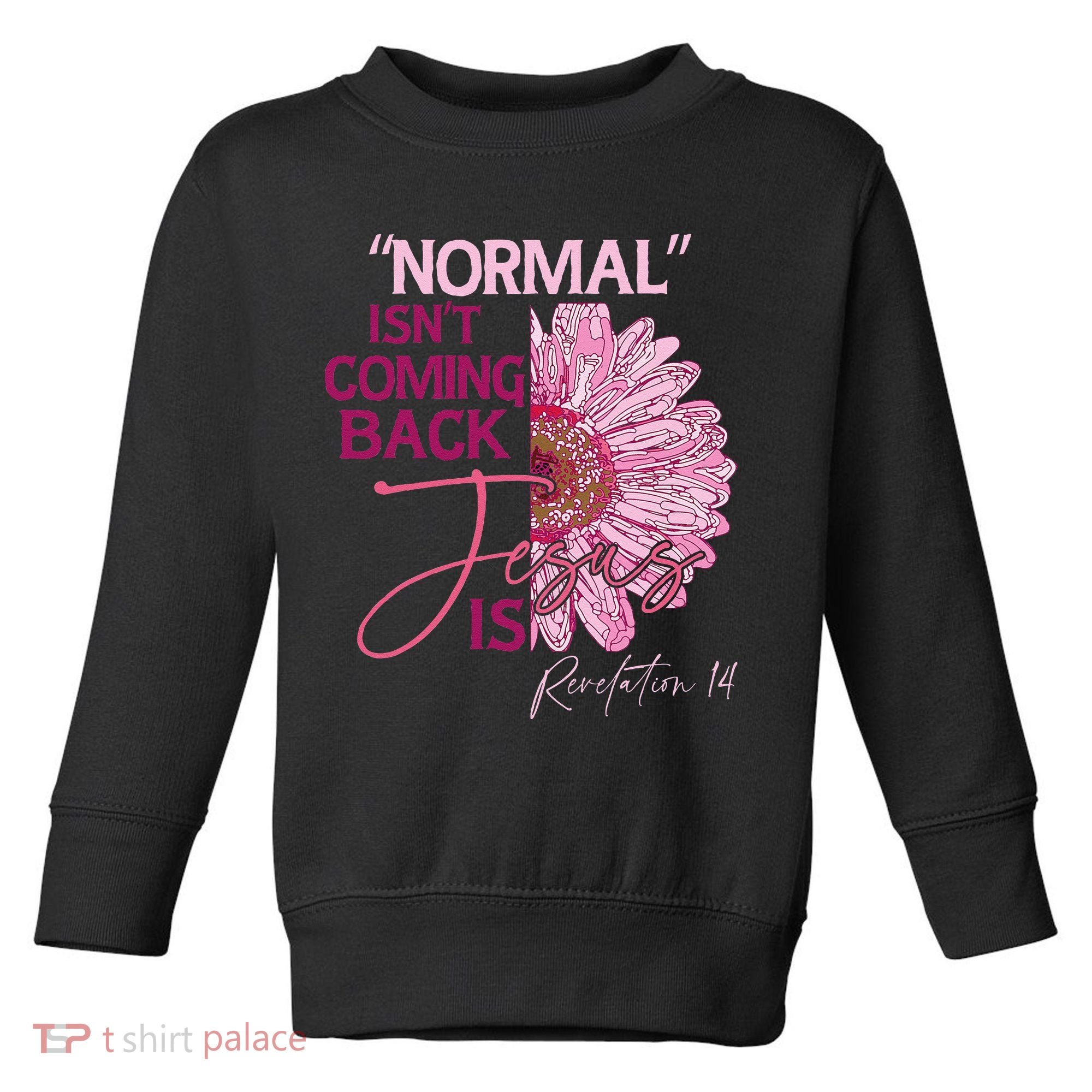 Normal Isnt Coming Back Jesus Is Toddler Sweatshirt